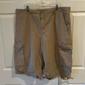 Tan cargo shorts by DKNY size 38